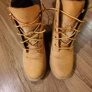 Timberland Platform Wedge Boots Size 7.5